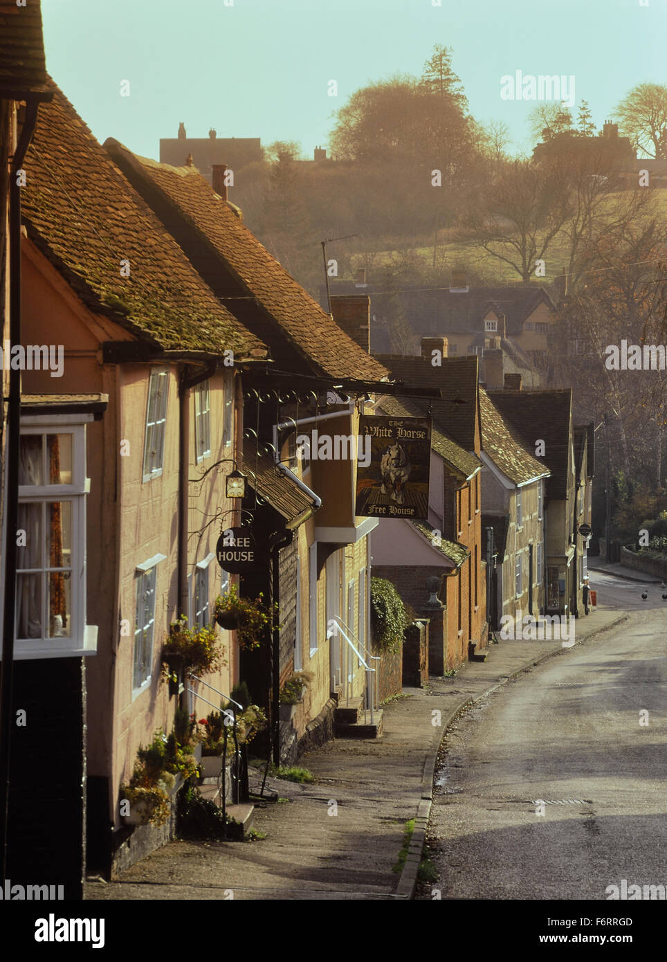 Kersey village. Suffolk. England. UK. Stock Photo