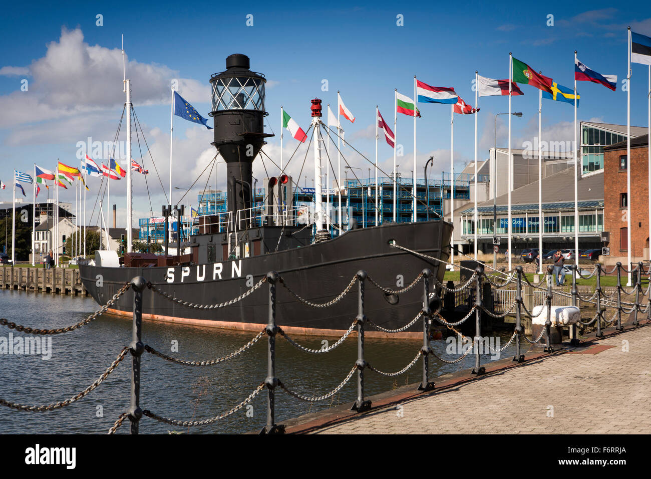 UK, England, Yorkshire, Hull, Princes Dock, Spurn lightship, guided