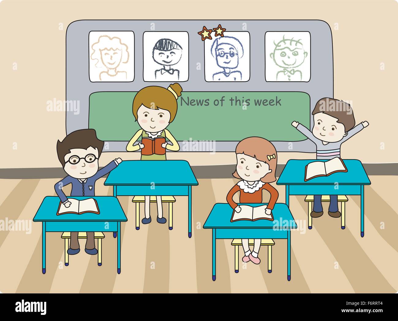 background of education for children in classroom Stock Vector Image & Art  - Alamy
