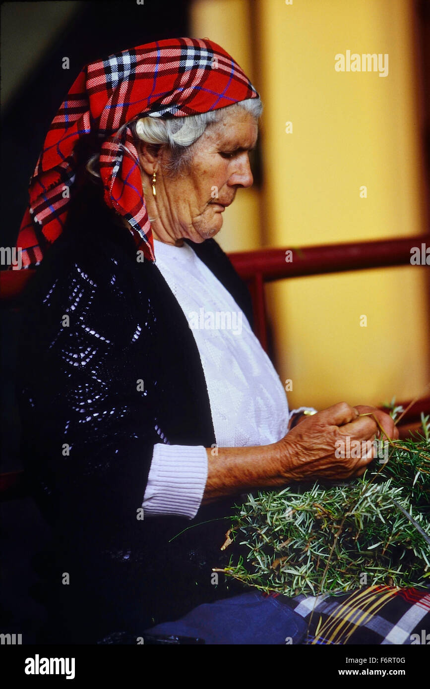 Old woman in head scarf hires stock photography and images Alamy