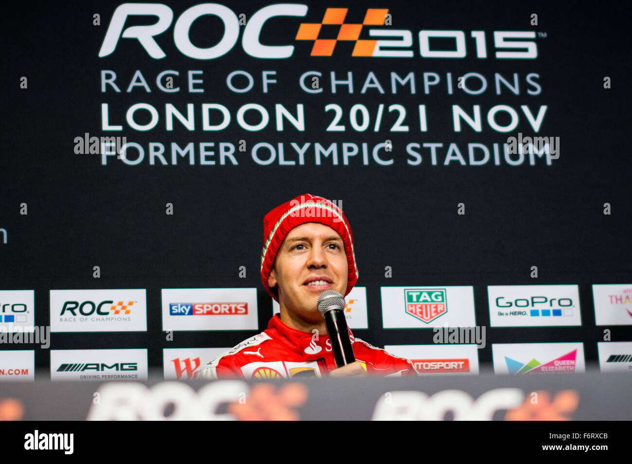 Vettel Conference London, UK. 19th Nov, 2015. Four-time Formula 1 World Champion ...