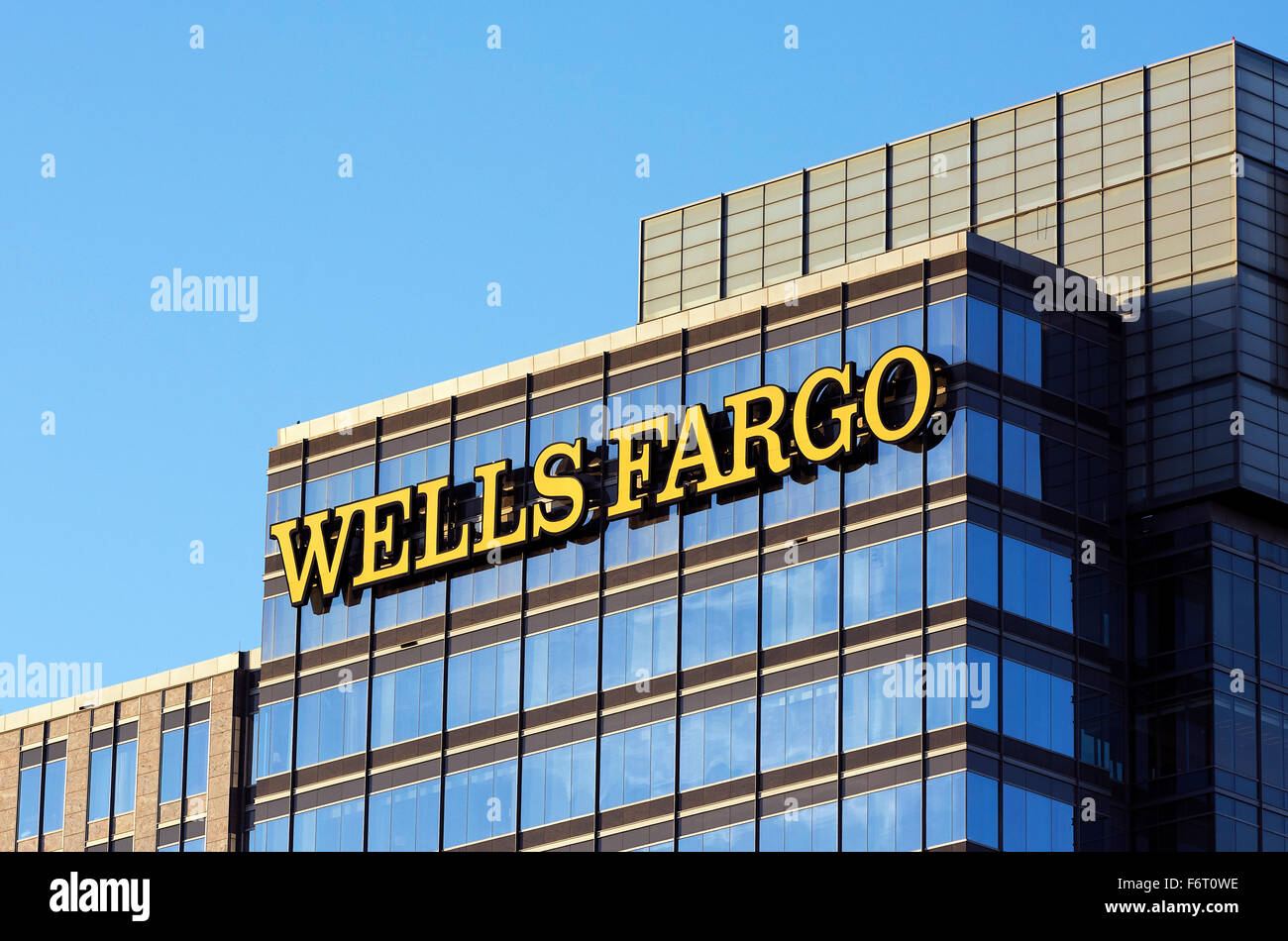 Wells Fargo Bank corporate office, Atlanta, Georgia, USA Stock Photo