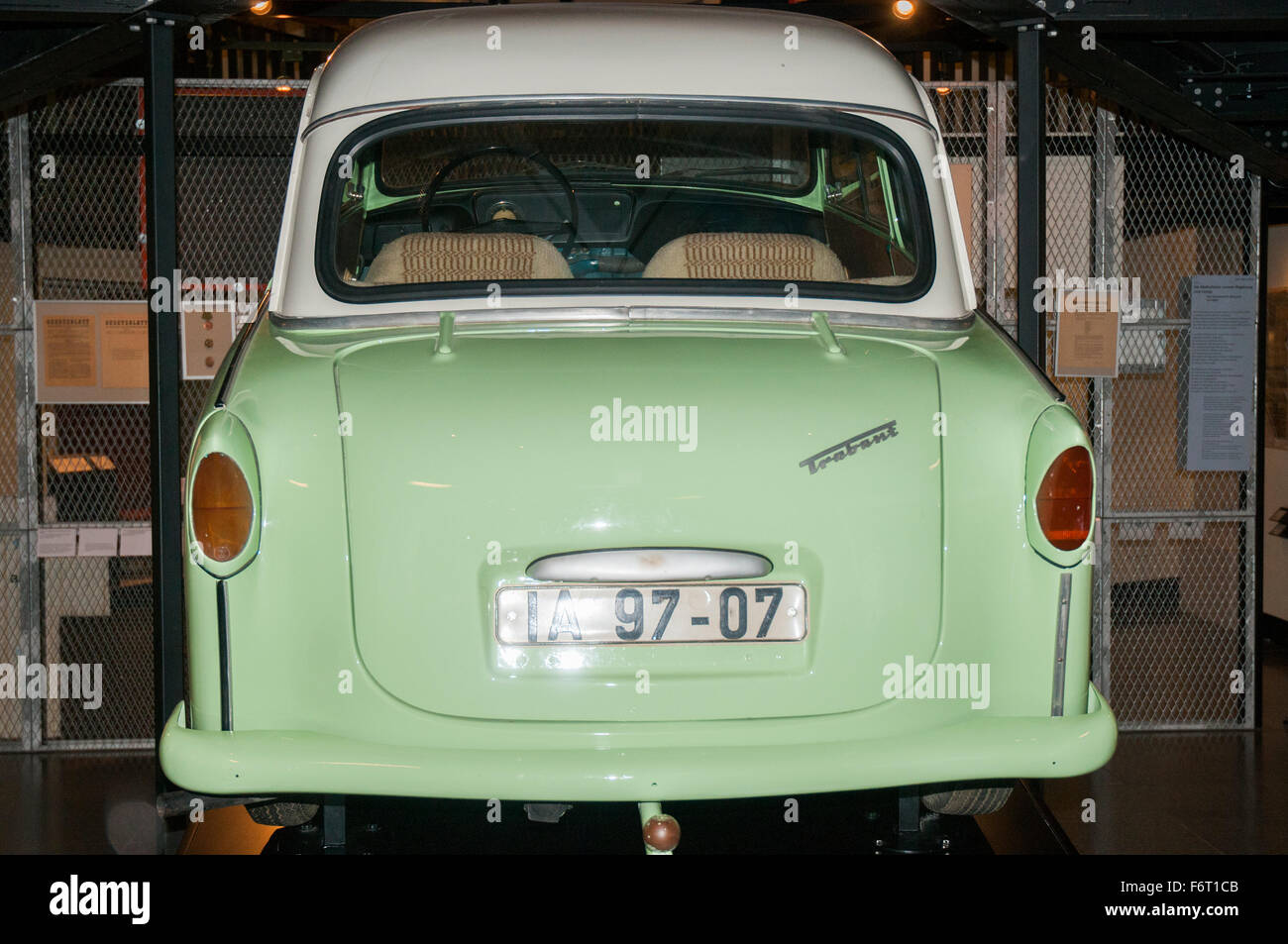 Trabant car at the Deutsches Historisches Museum (German History Museum), Berlin Stock Photo