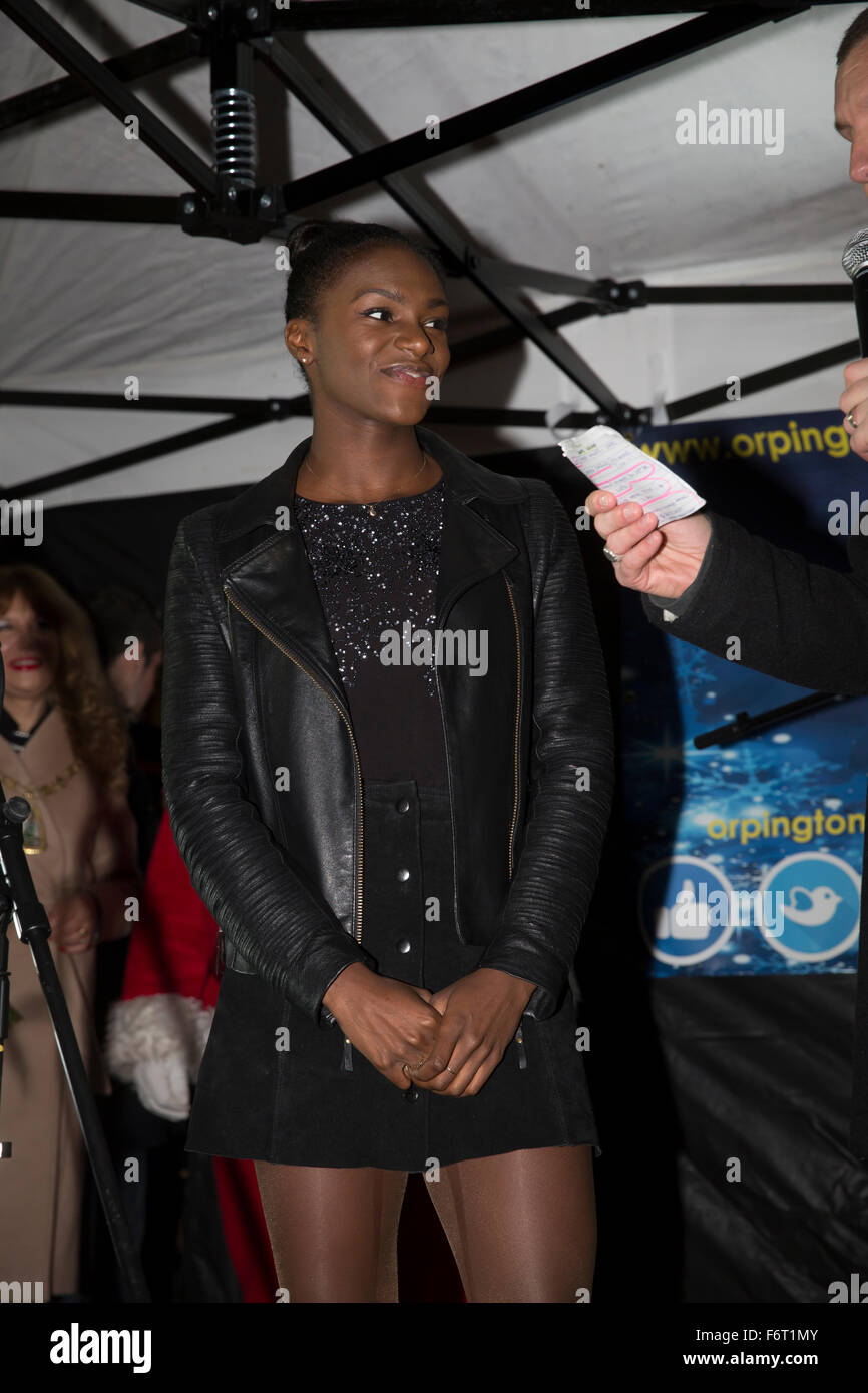 Orpington, UK. 19th November, 2015. Dina AsherSmith, Britain's fastest