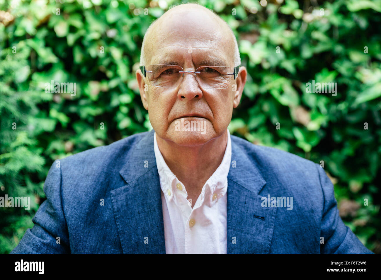 Hispanic businessman with serious expression Stock Photo