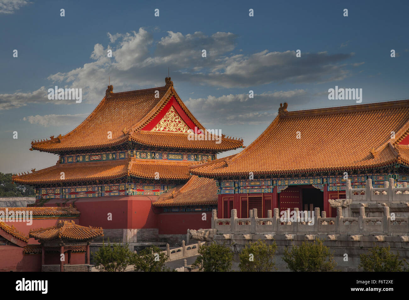 Forbidden City temple buildings, Beijing, China Stock Photo