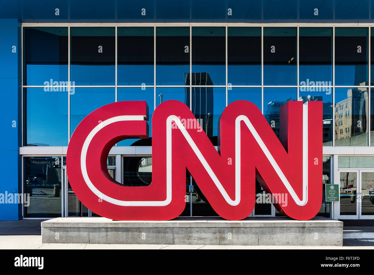 CNN World Headquarters, Atlanta, Georgia, USA Stock Photo