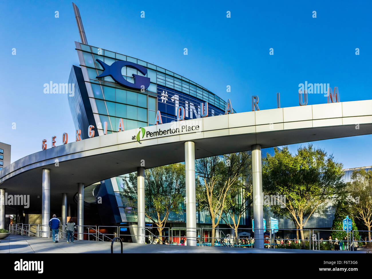 The Georgia Aquarium exterior, Atlanta, Georgia, USA Stock Photo