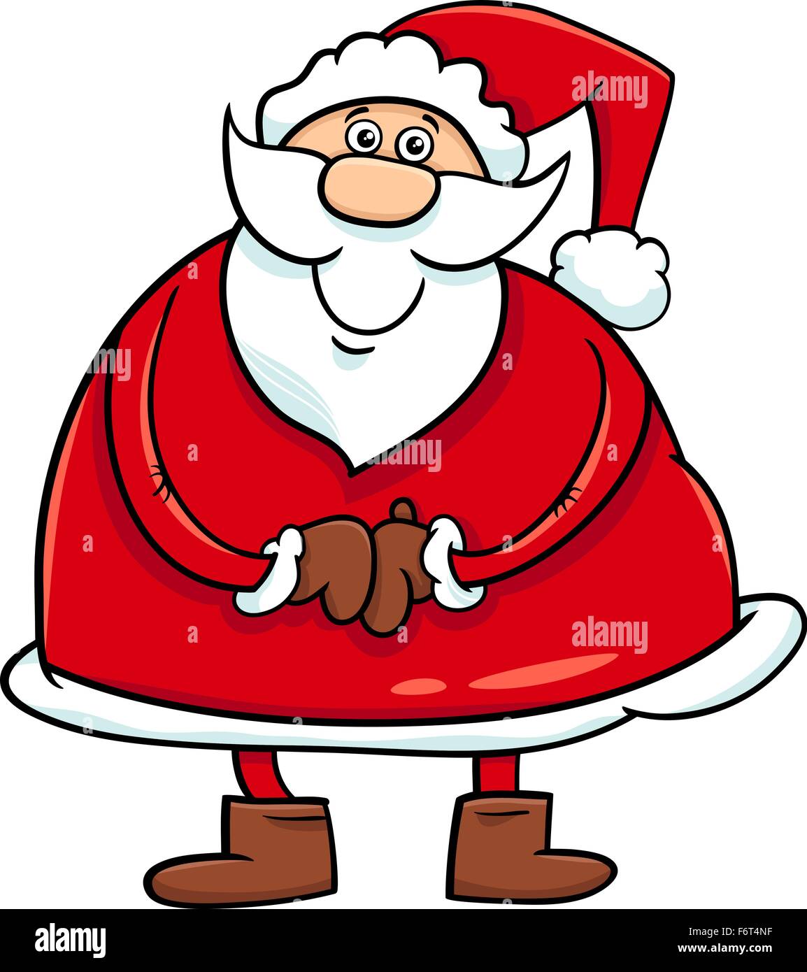 Cartoon Illustration of Santa Claus Christmas Character Stock Vector ...