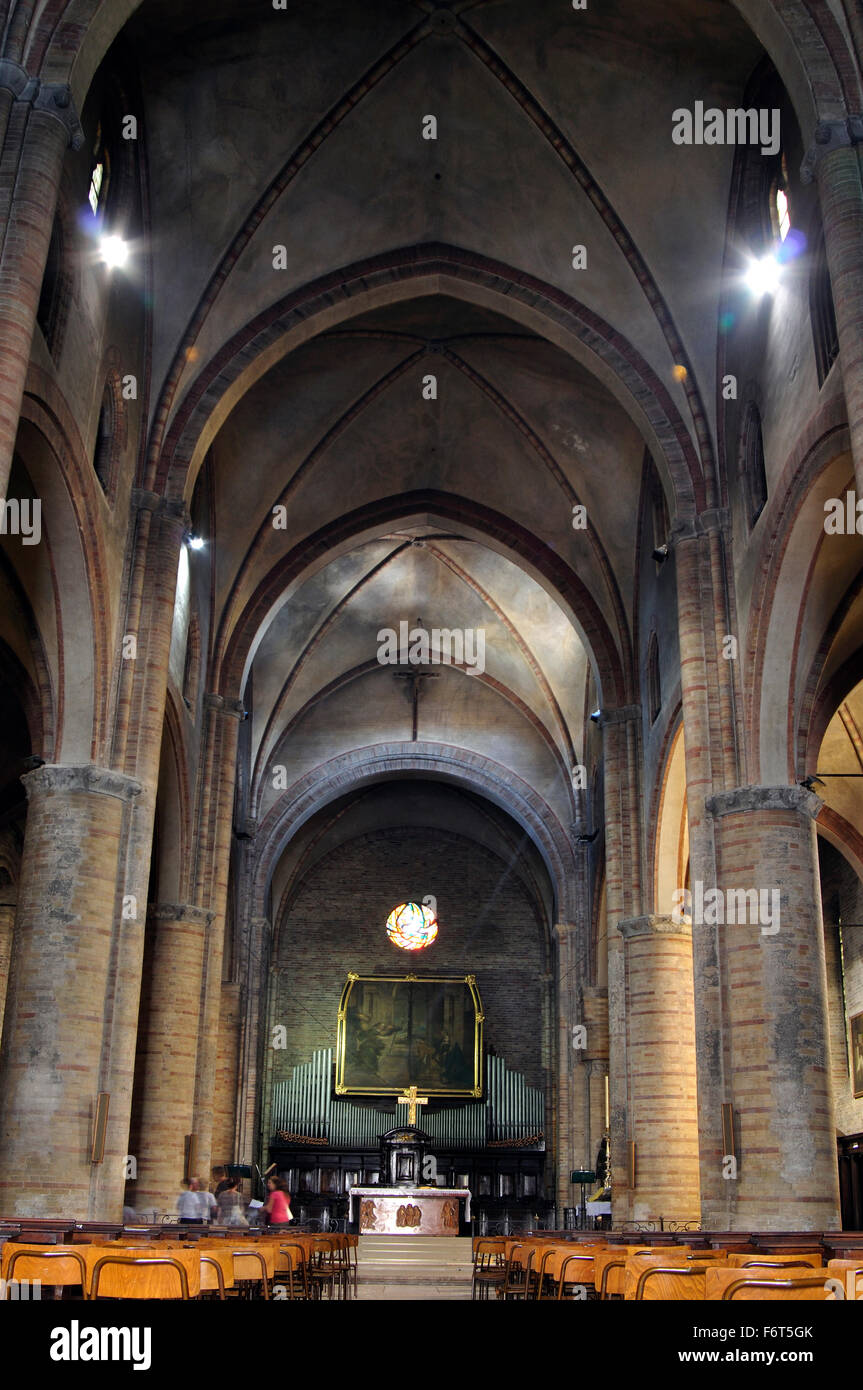 Italy, Lombardy, Crema, the Cathedral, Interior View Stock Photo Alamy