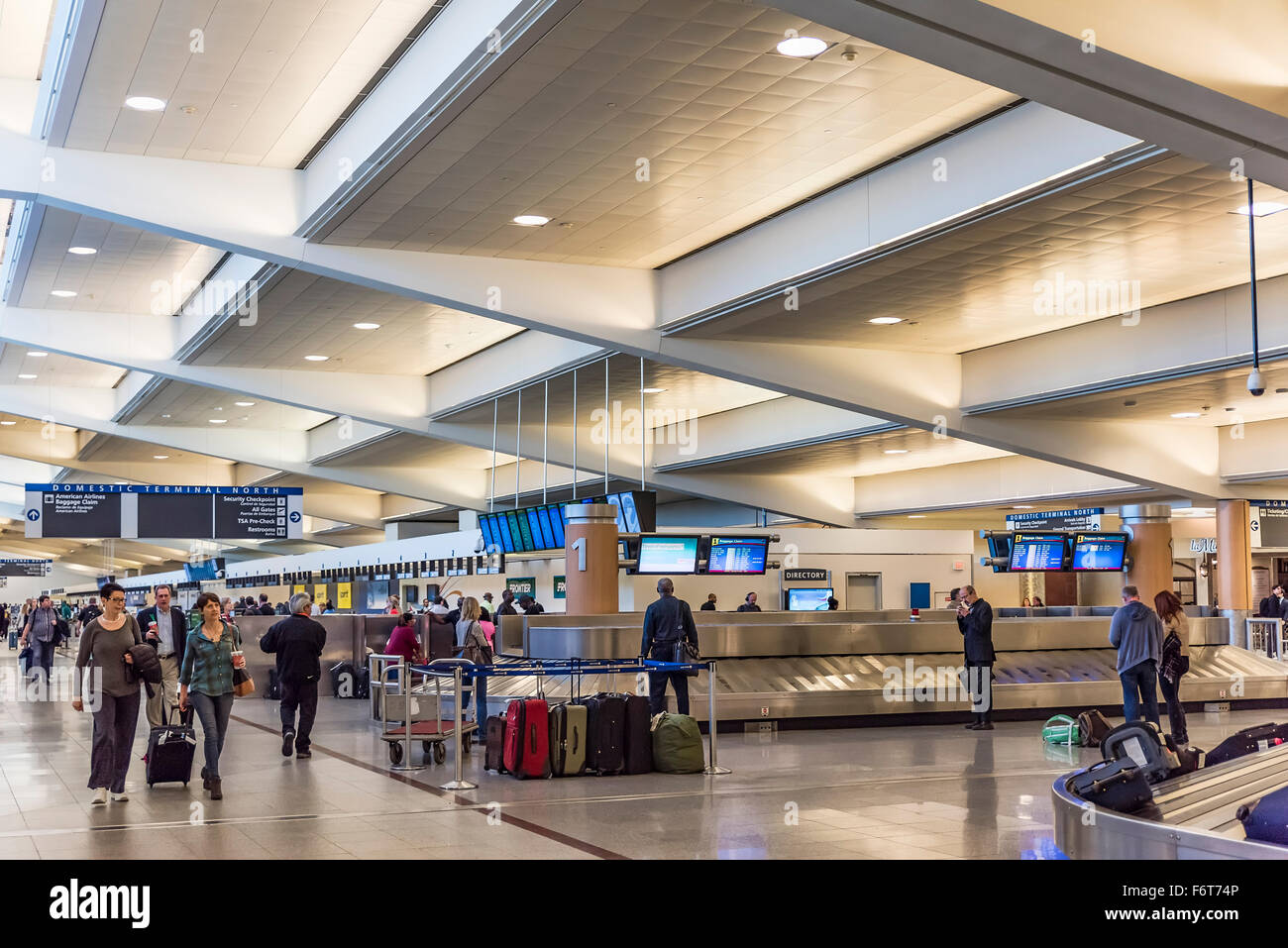 Baggage claim in the Atlanta airport, Georgia, USA Stock Photo