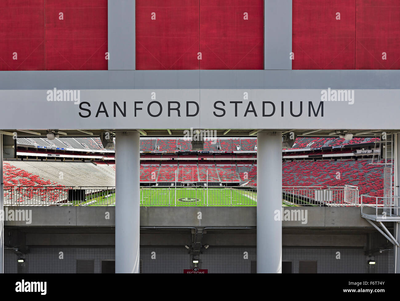 Sanford Stadium on the campus of the University of Georgia campus, Athens, Georgia, USA Stock Photo