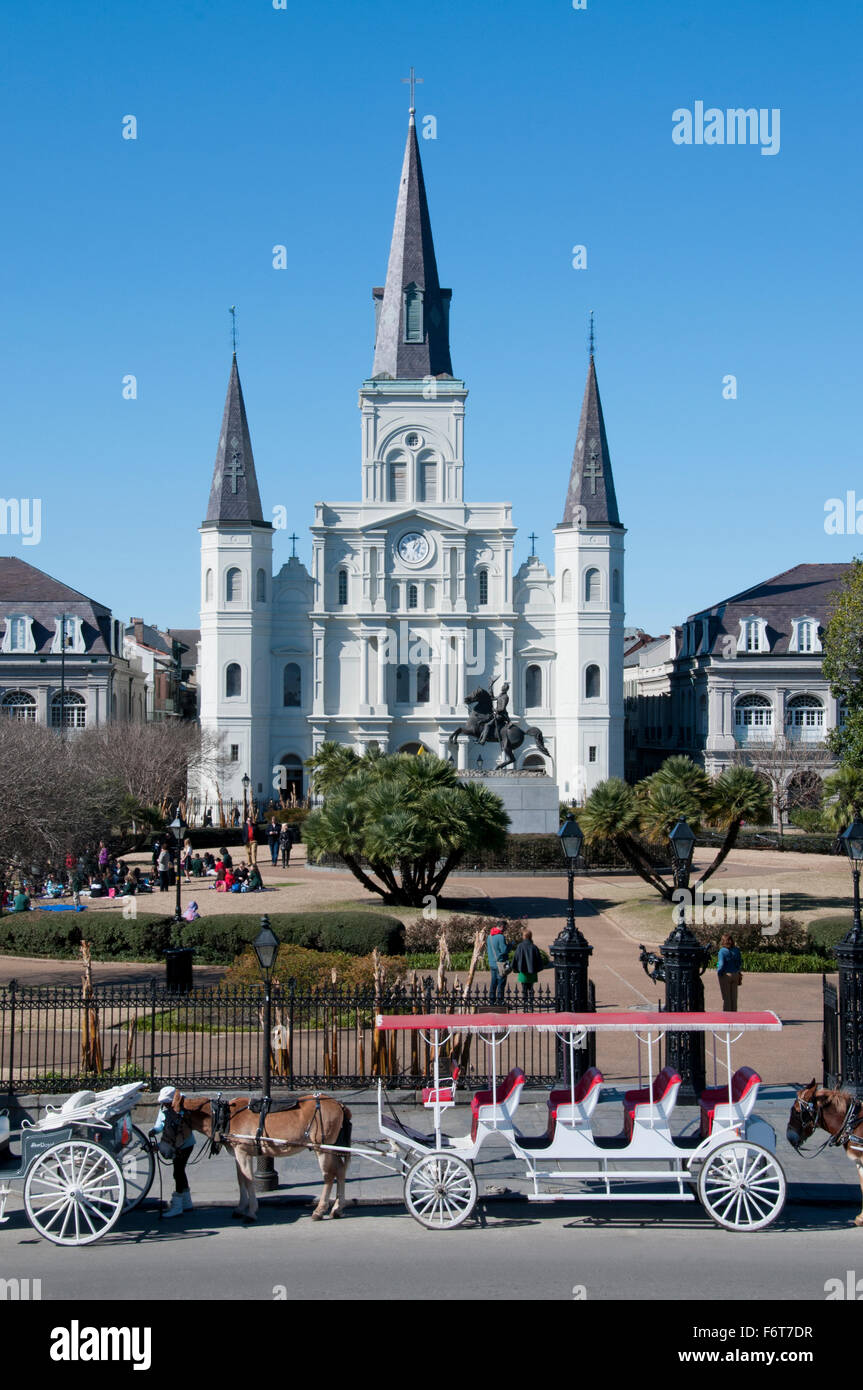 St. Louis Cathedral in New Orleans Stock Photo