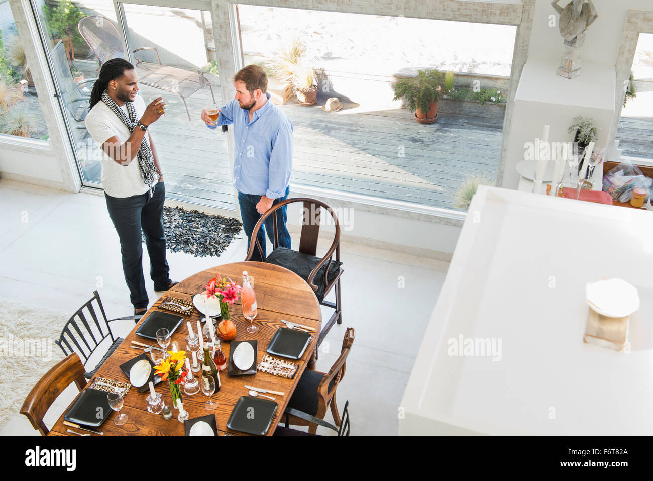 Full view of dining table hi-res stock photography and images - Alamy