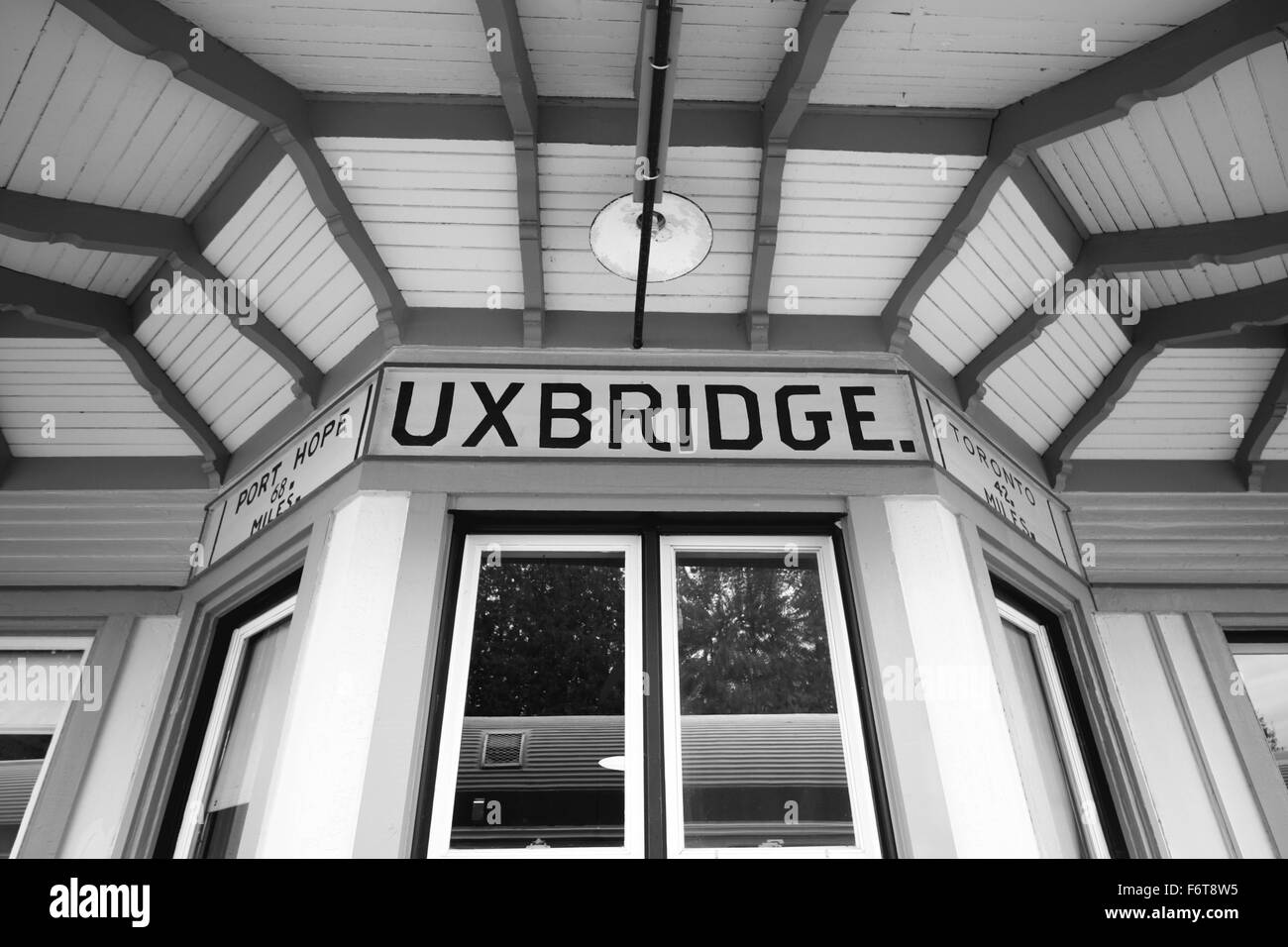 Uxbridge historical station in Ontario, Canada Stock Photo