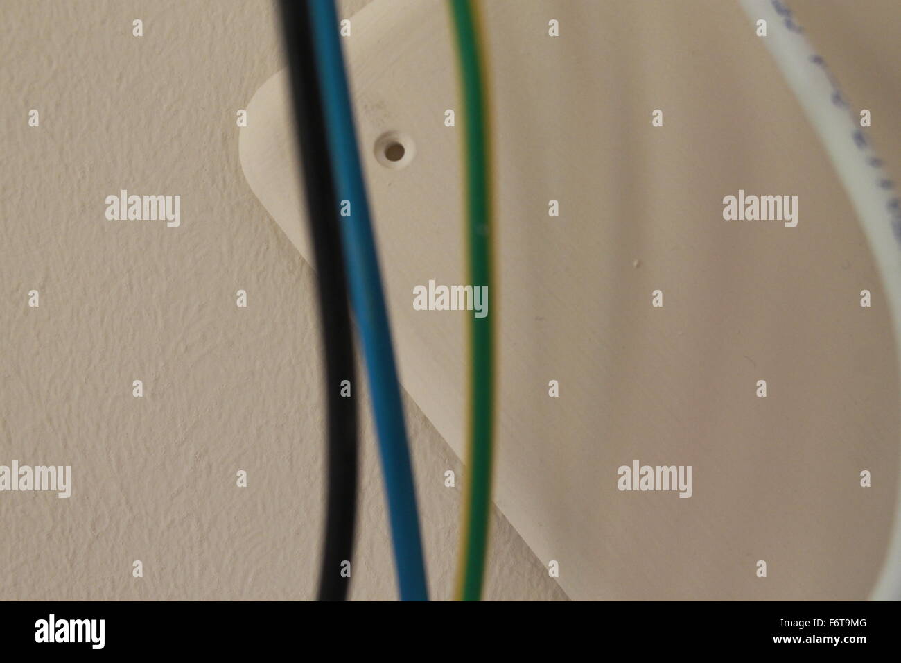 power cables inside a house Stock Photo Alamy