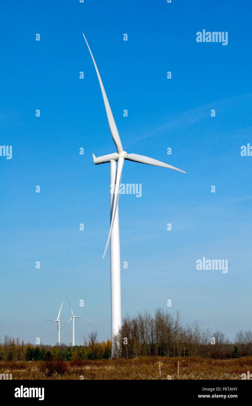 Large wind turbines in Southern Ontario, Canada Stock Photo Alamy