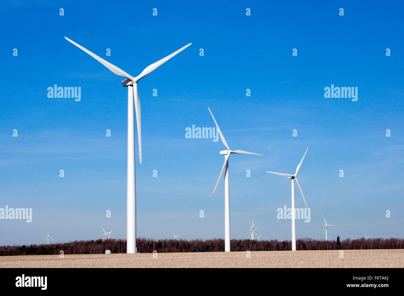 Large wind turbines in Southern Ontario, Canada Stock Photo Alamy