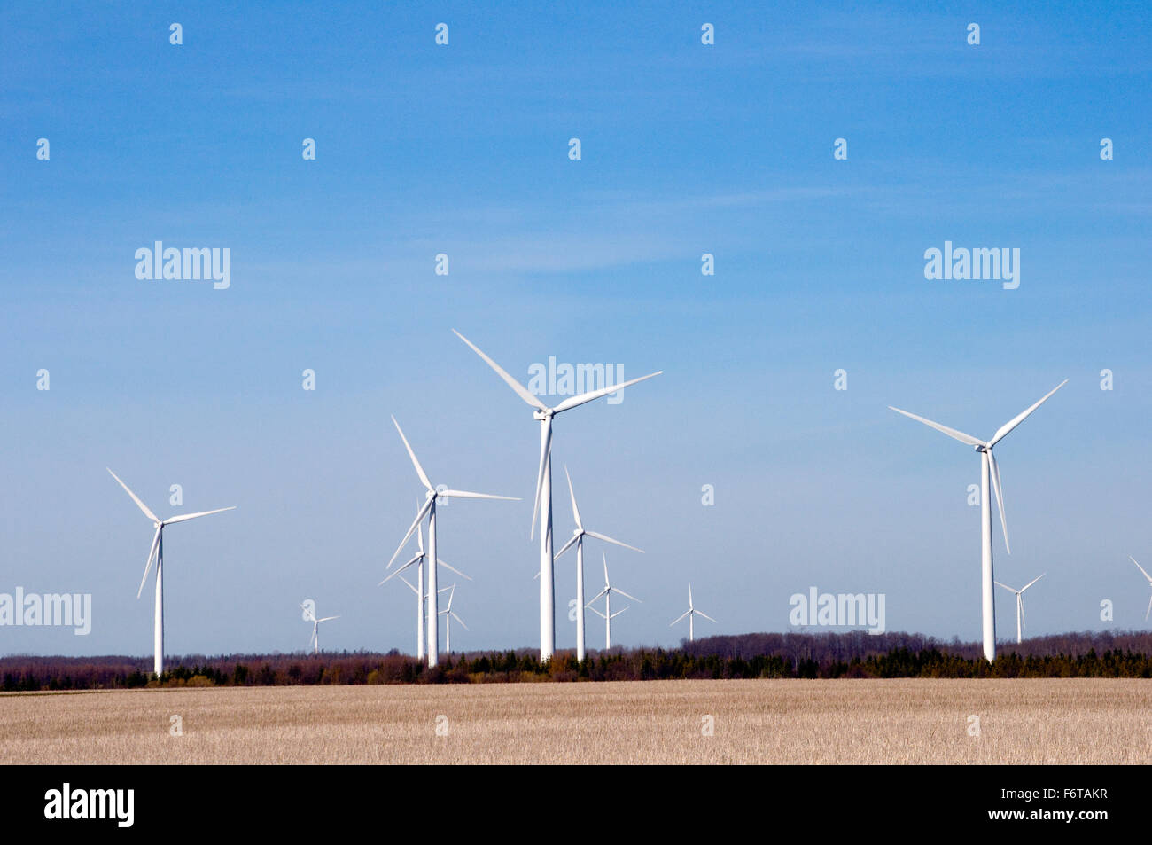 Large wind turbines in Southern Ontario, Canada Stock Photo Alamy