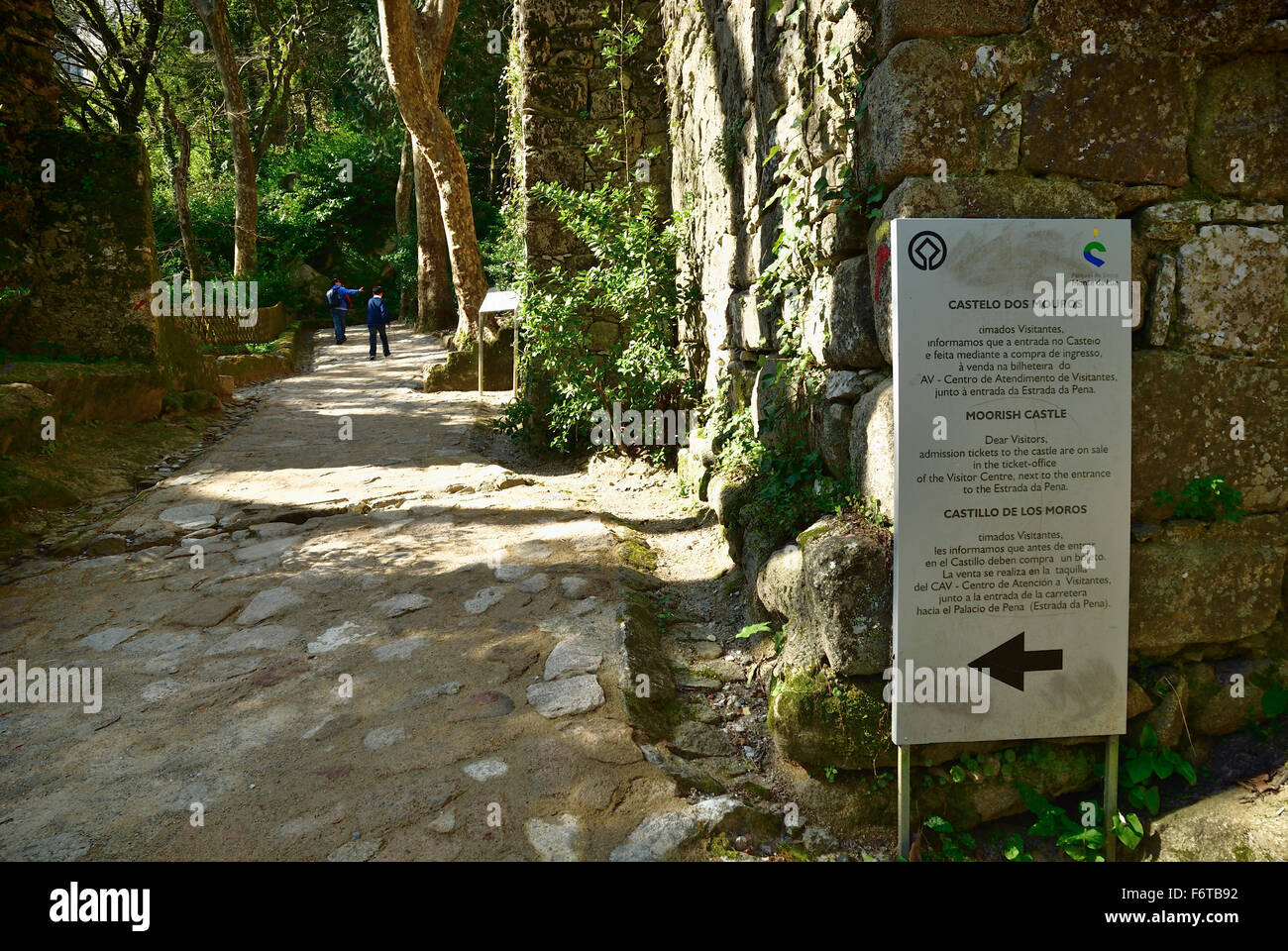 Access Footpaths to Castle of the Moors. Sintra. Portugal. Europe. Stock Photo