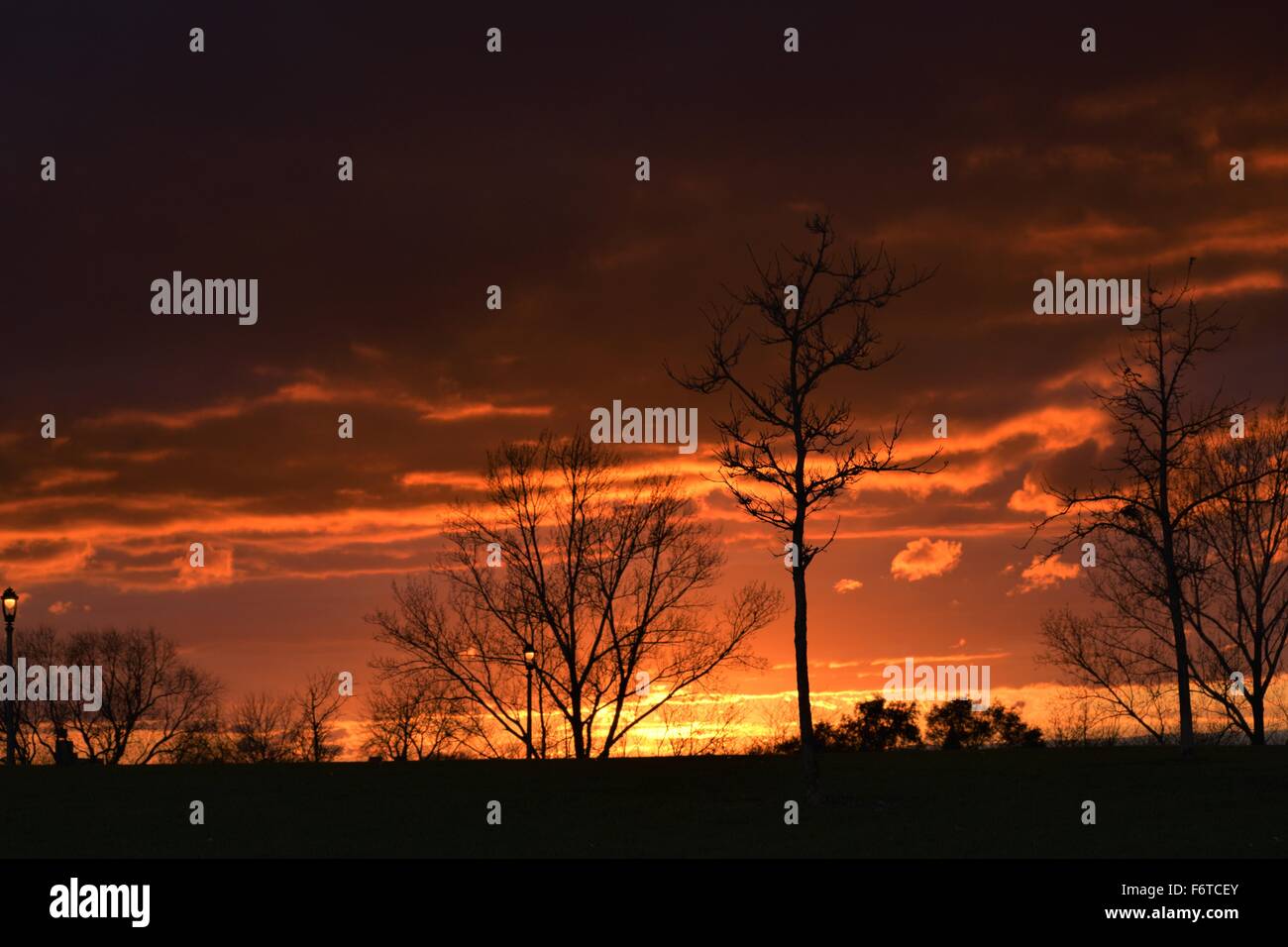 Awesome sunset Stock Photo