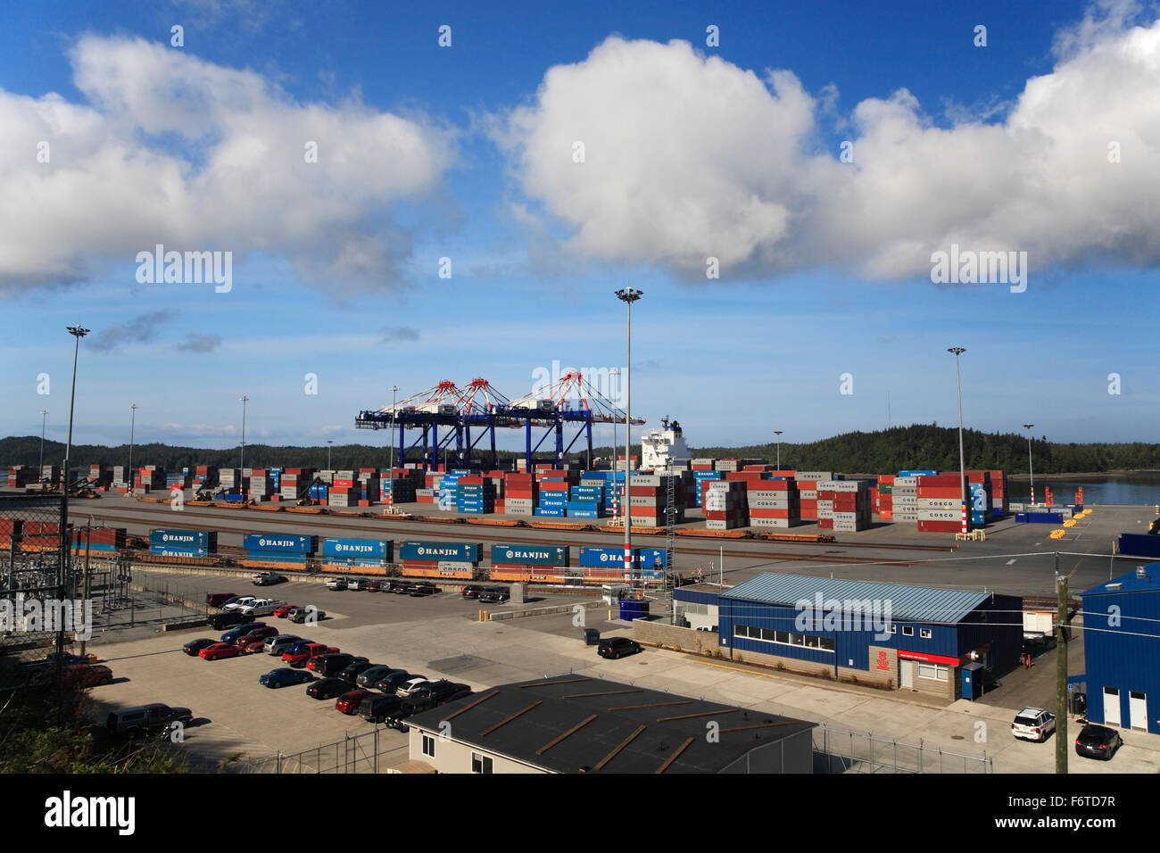 Fairview Container Terminal, Prince Rupert, BC Stock Photo Alamy