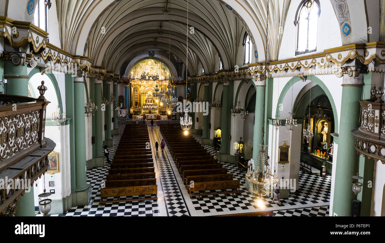 Church of Santo Domingo in Lima,Peru. Stock Photo