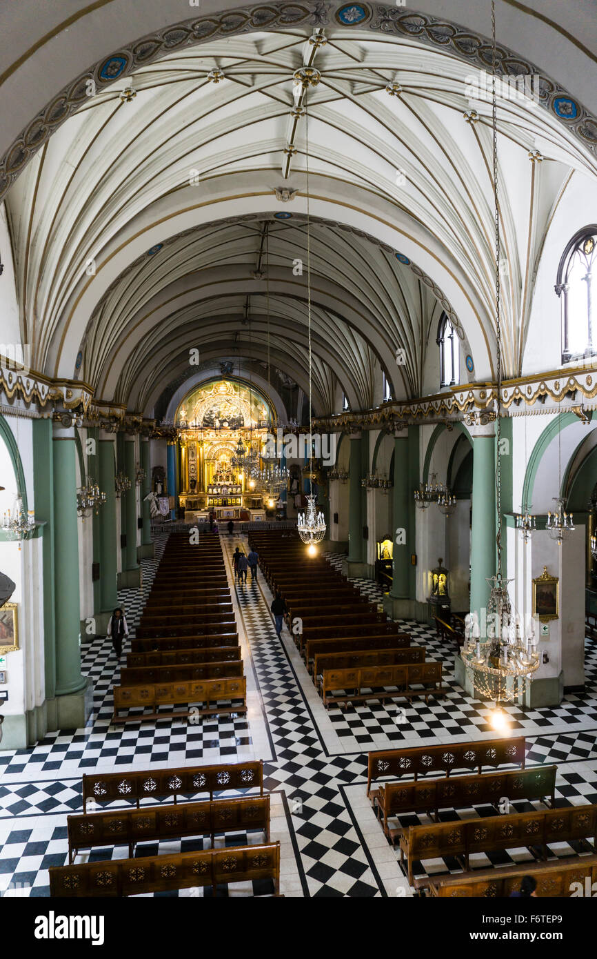Church of Santo Domingo in Lima,Peru. Stock Photo