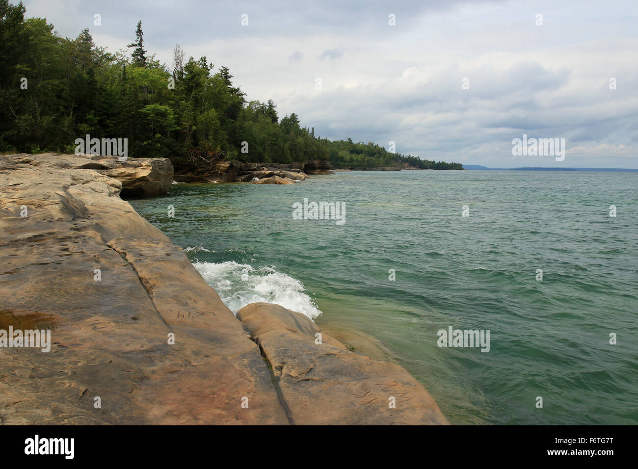 Paradise cove near Pictured Rocks National Lakeshore, along the North