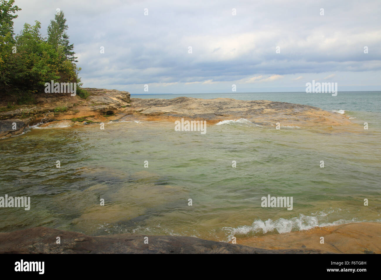 Paradise cove near Pictured Rocks National Lakeshore, along the North