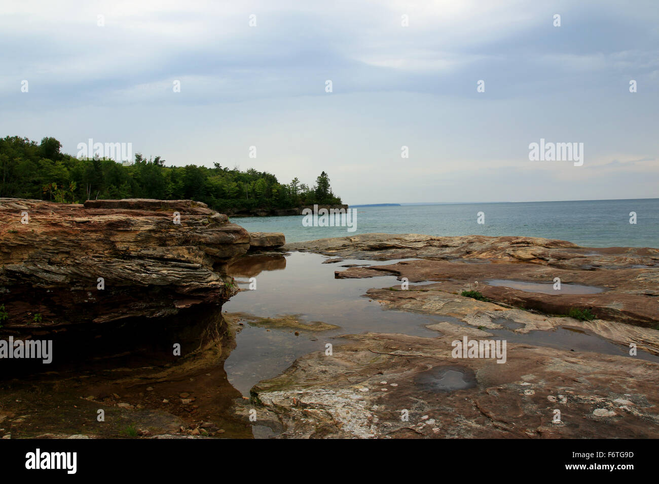 Paradise cove near Pictured Rocks National Lakeshore, along the North