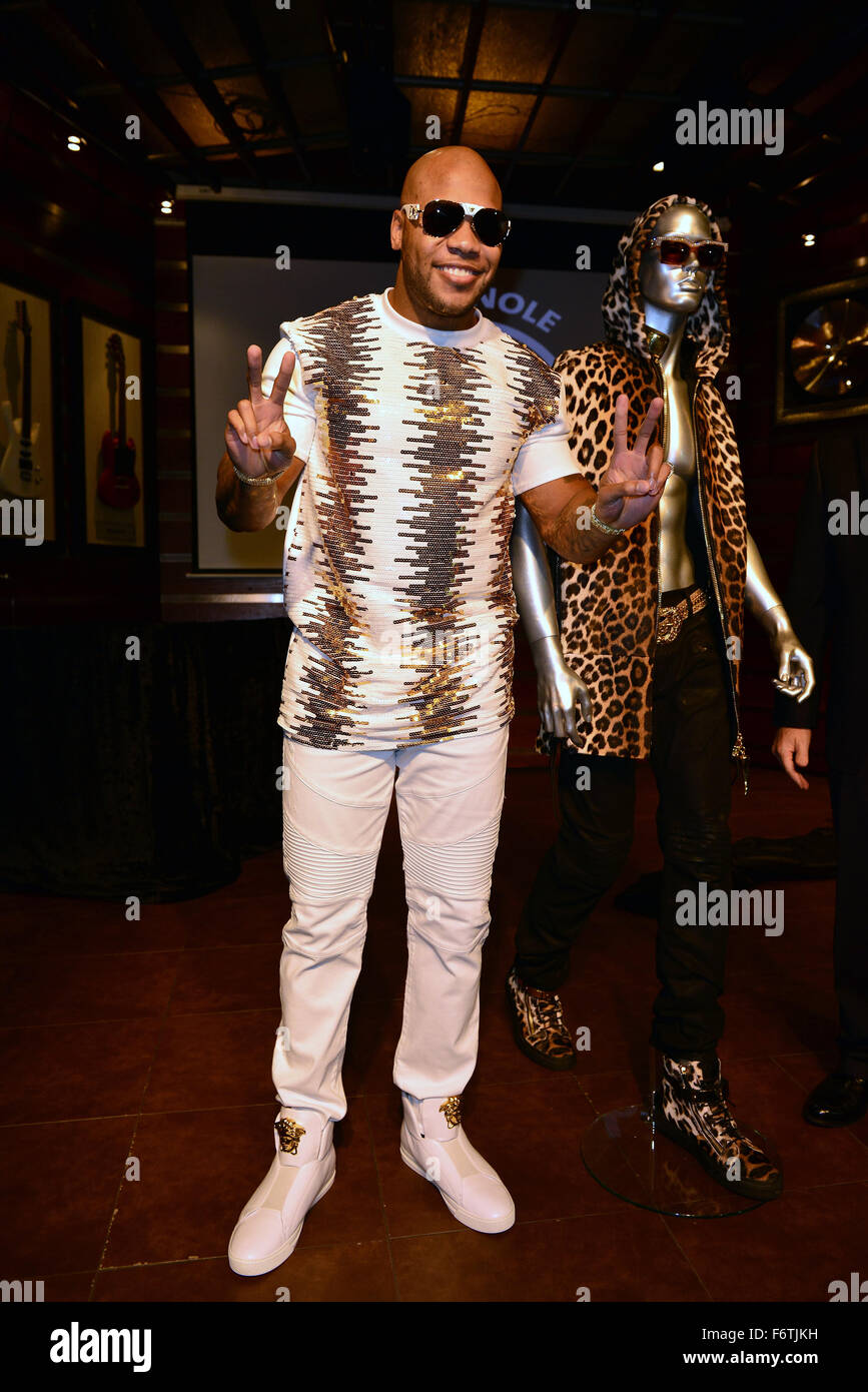 Flo Rida at a press conference introducing the 2015 Seminole Hard Rock ...