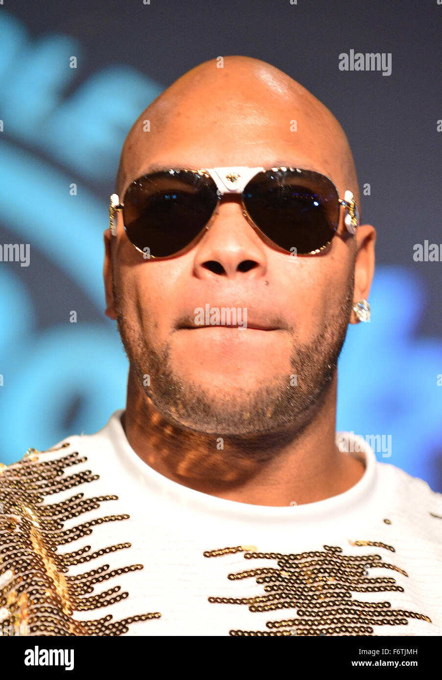 Flo Rida at a press conference introducing the 2015 Seminole Hard Rock ...