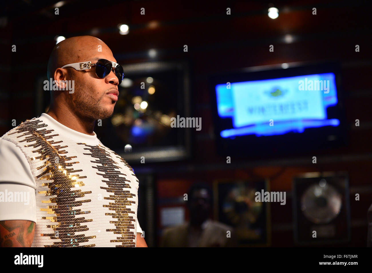 Flo Rida Formal Flo Rida at a press conference introducing the 2015 Seminole Hard Rock ...
