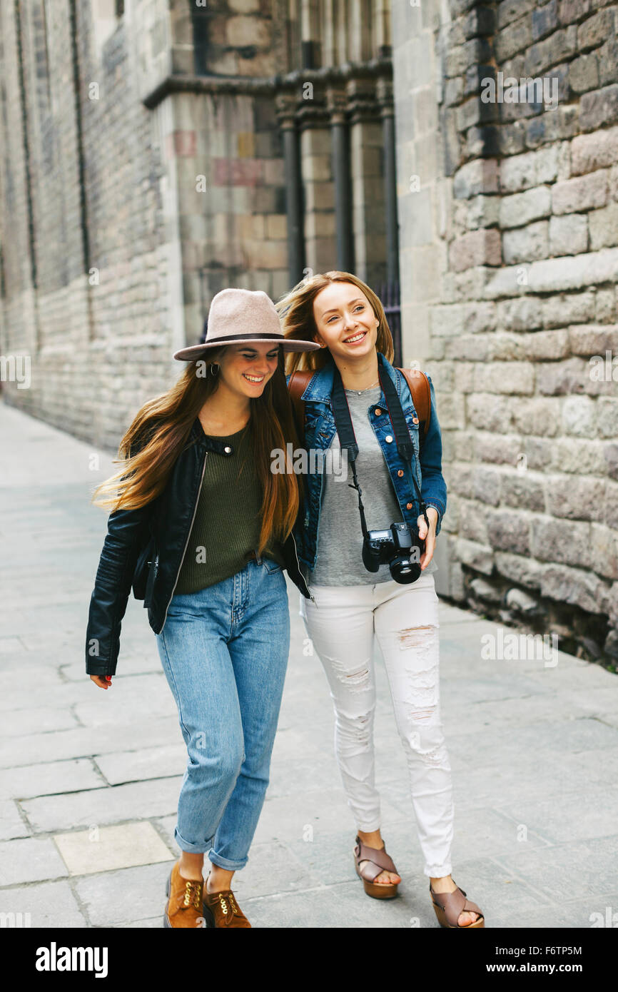 Shopping Woman Barcelona Spain Stock Photo - Download Image Now