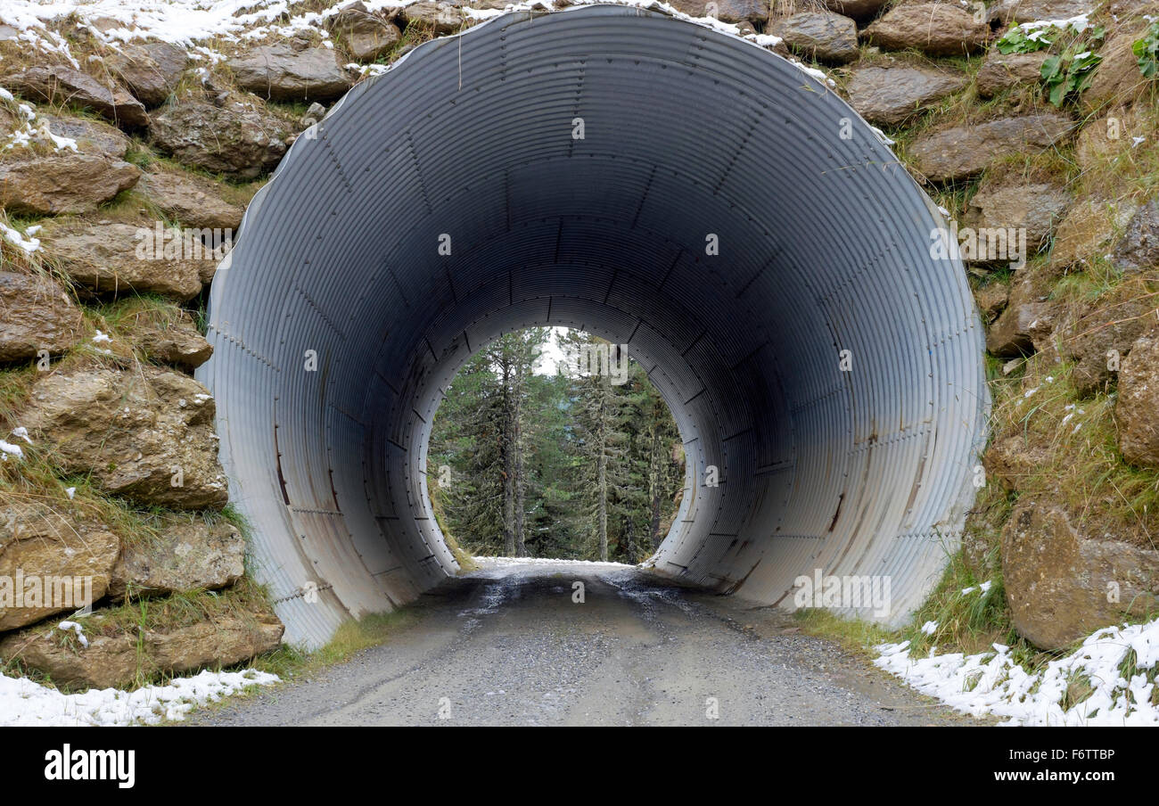 Austria, Styria, Murau, road tunnel Stock Photo