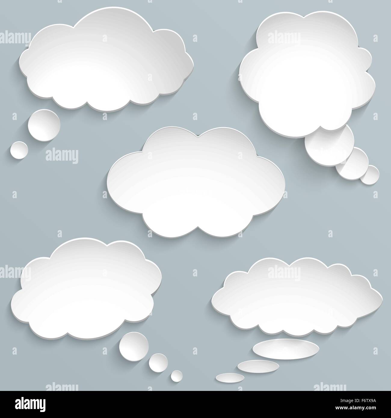 Vector illustration of clouds collection Stock Vector Image & Art - Alamy