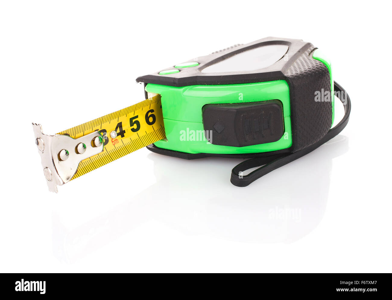 measuring tape for tool roulette Stock Photo