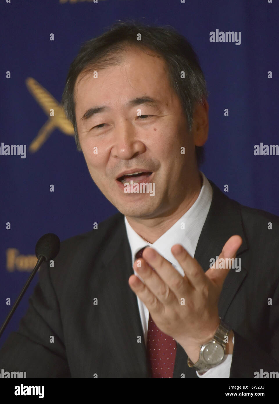 Tokyo, Japan. 20th Nov, 2015. Takaaki Kajita, Who Has Just Won The 2015 ...