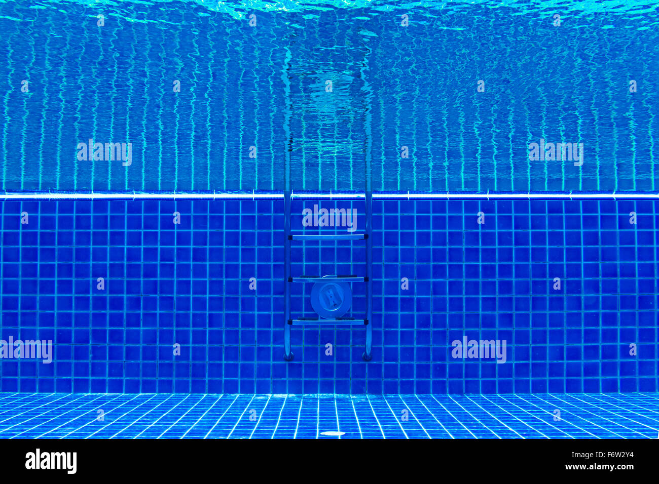 underwater photo of a swimming pool Stock Photo
