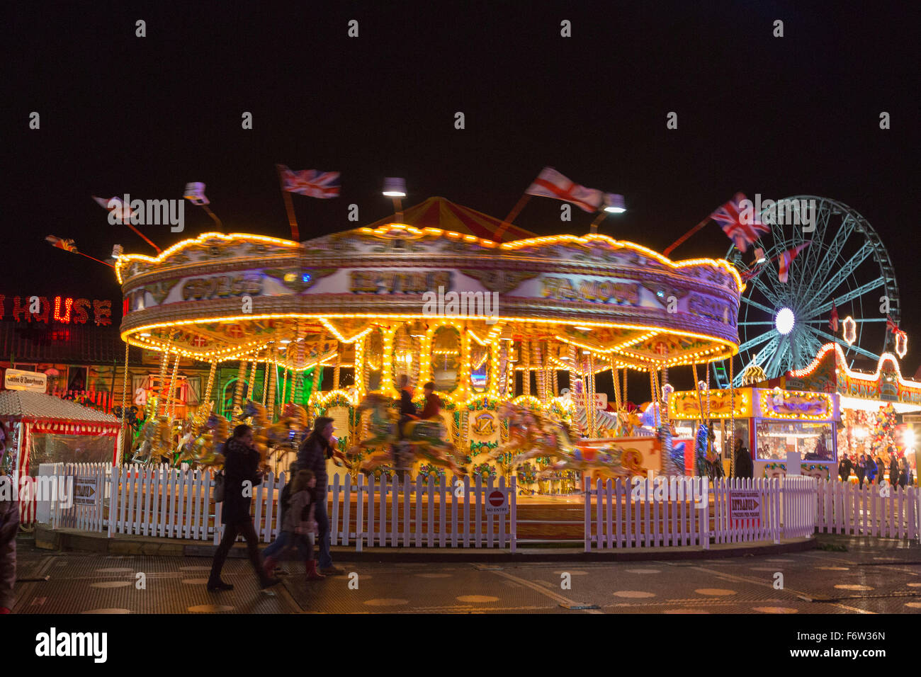 London, UK. 19 November 2015. Carousel. Hyde Park Winter Wonderland ...