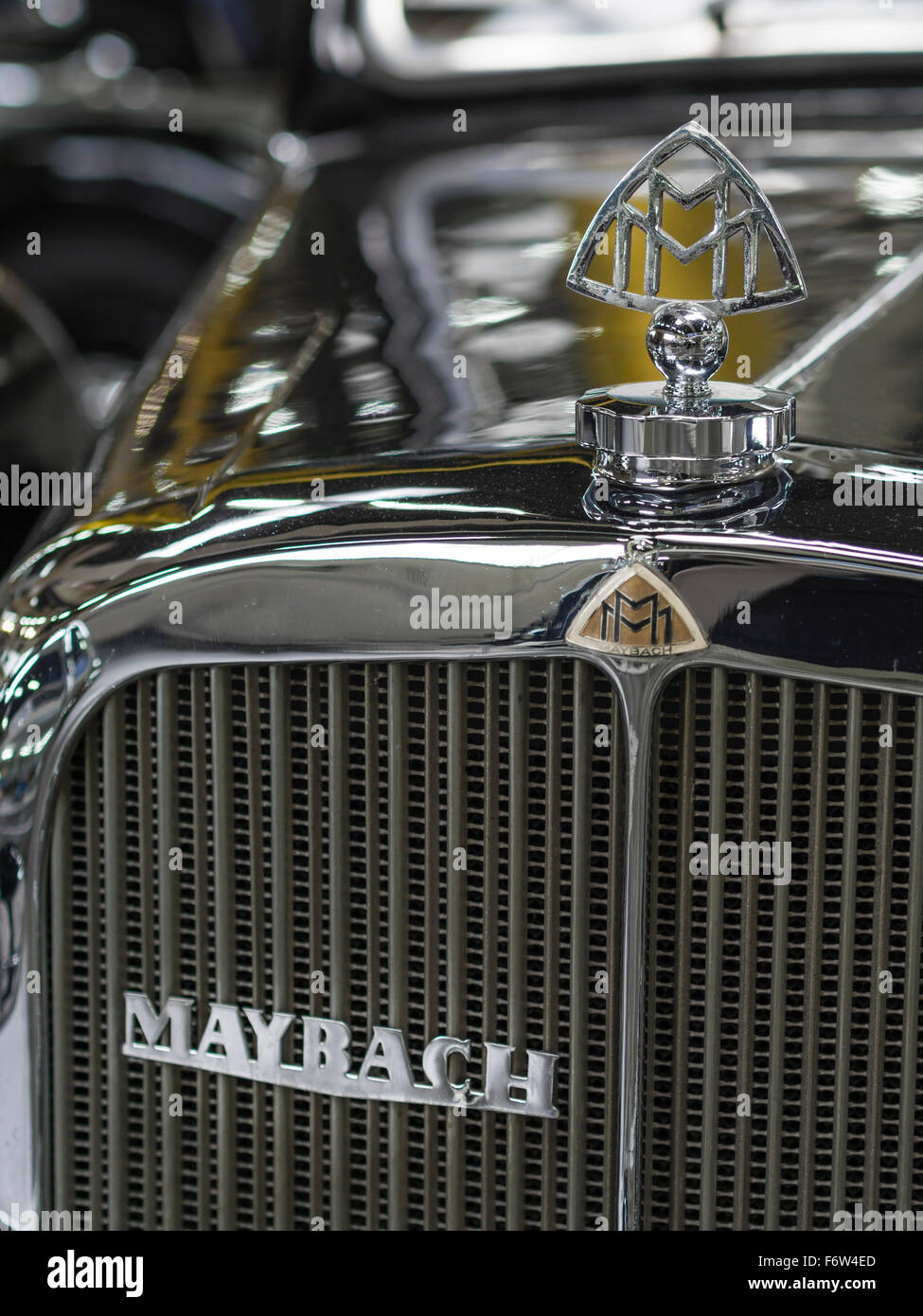 Hood ornament of a historic Maybach veteran car Stock Photo
