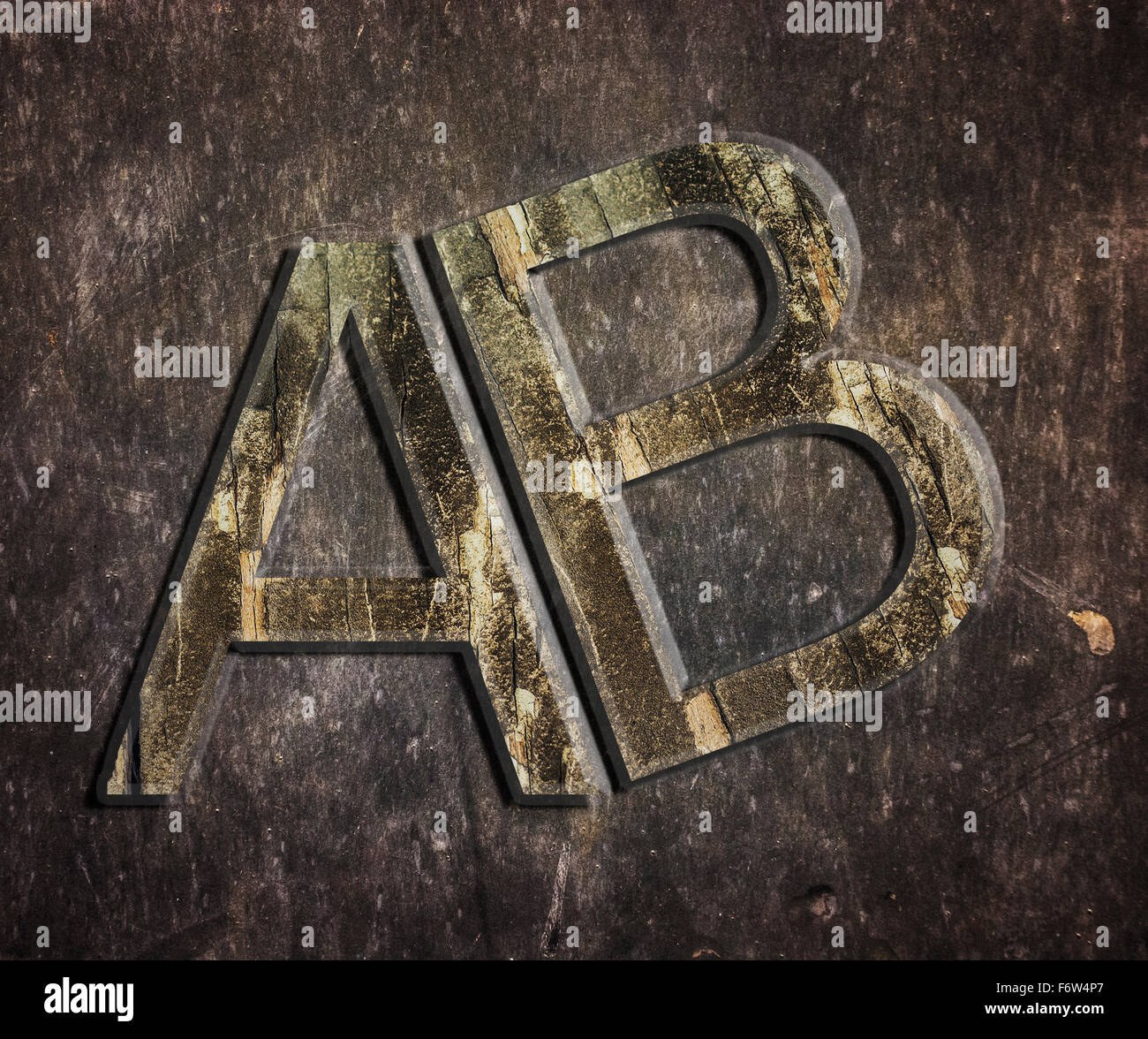 Metal dirty logo Ab Stock Photo