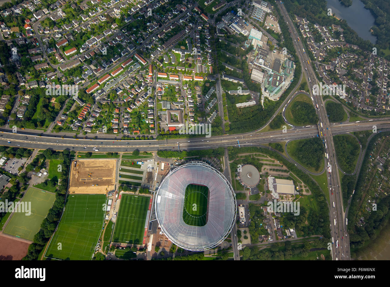 Football Stadium, Bay Arena Leverkusen, 1. Bundesliga, motorway section
