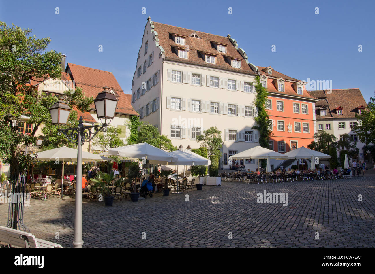 Meersburg Castle Square Schlossplatz Stock Photo