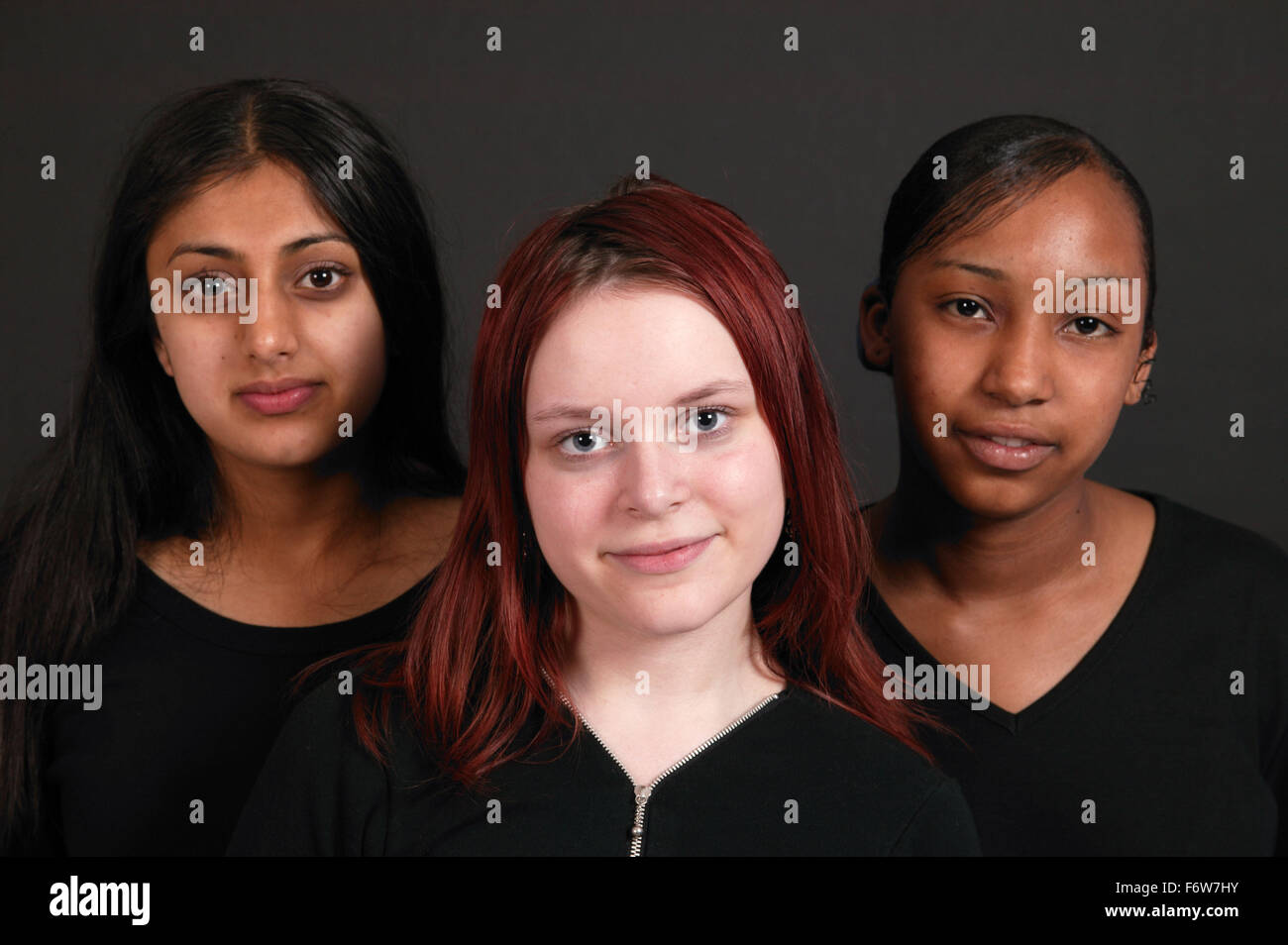 Group of teenage girls of mixed ethnicity Stock Photo Alamy