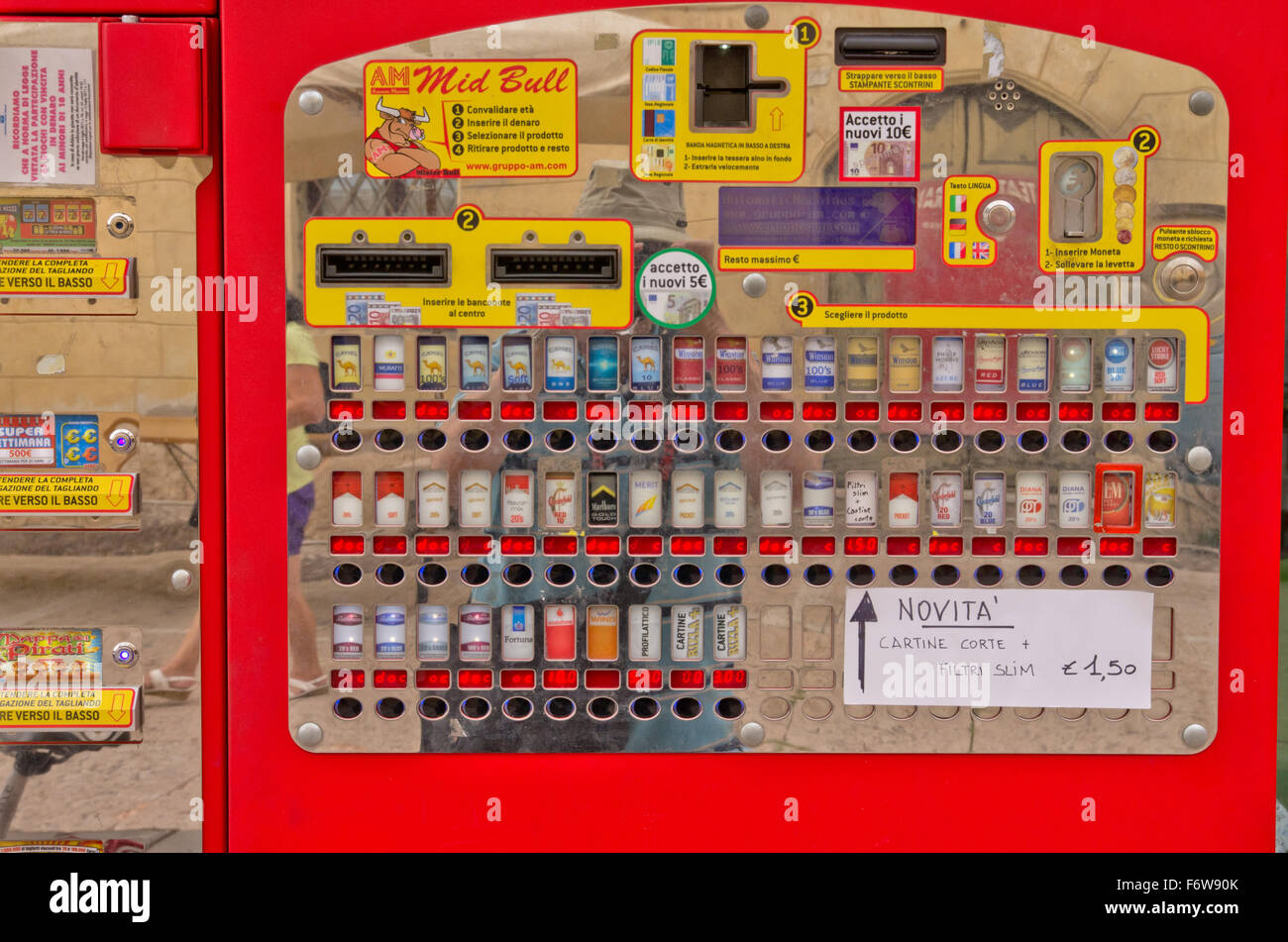 italian cigarette device Italian cigarette machine Stock Photo