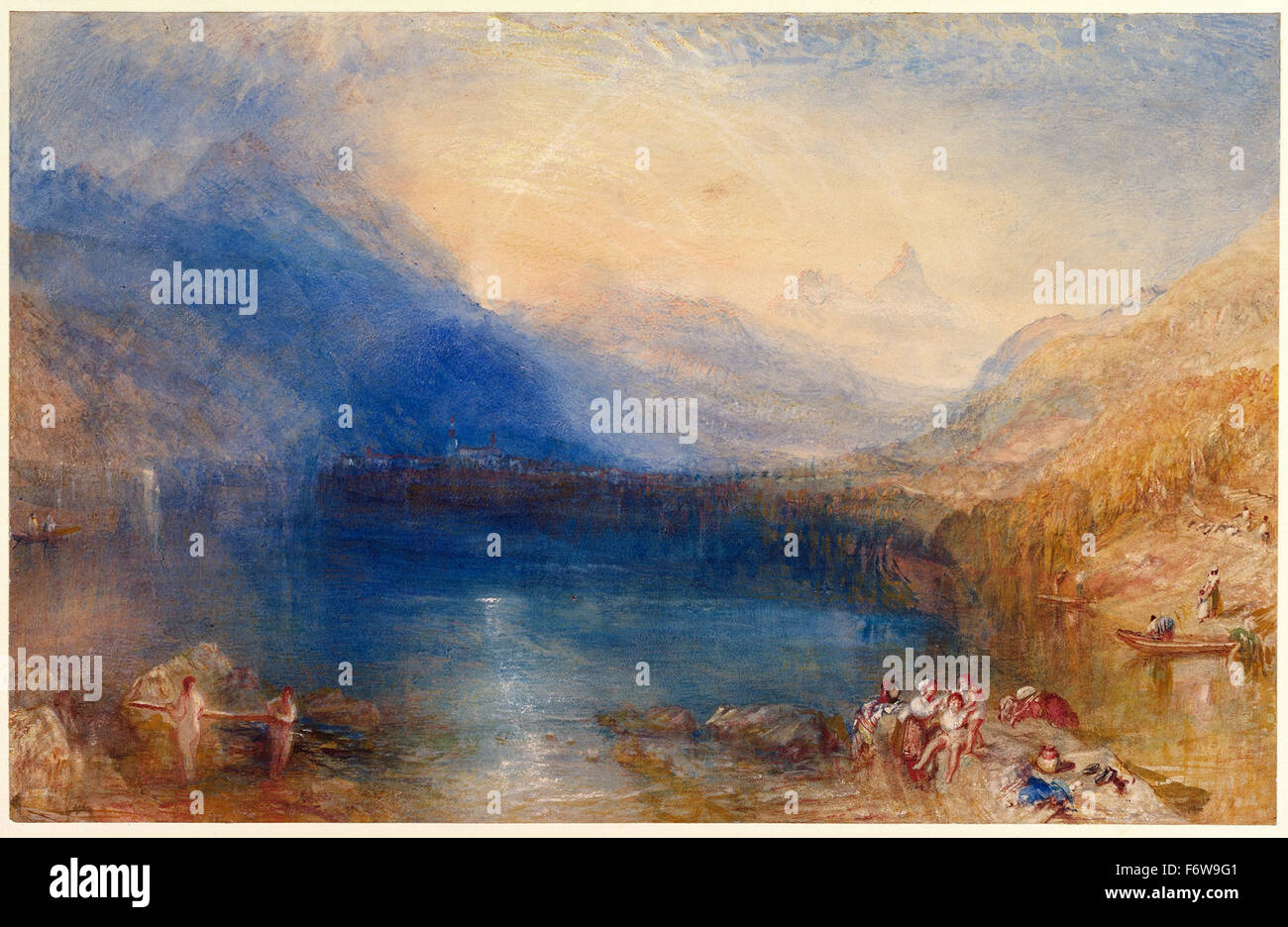 THE LAKE OF ZUG, by Joseph Mallord William Turner, 1843, American