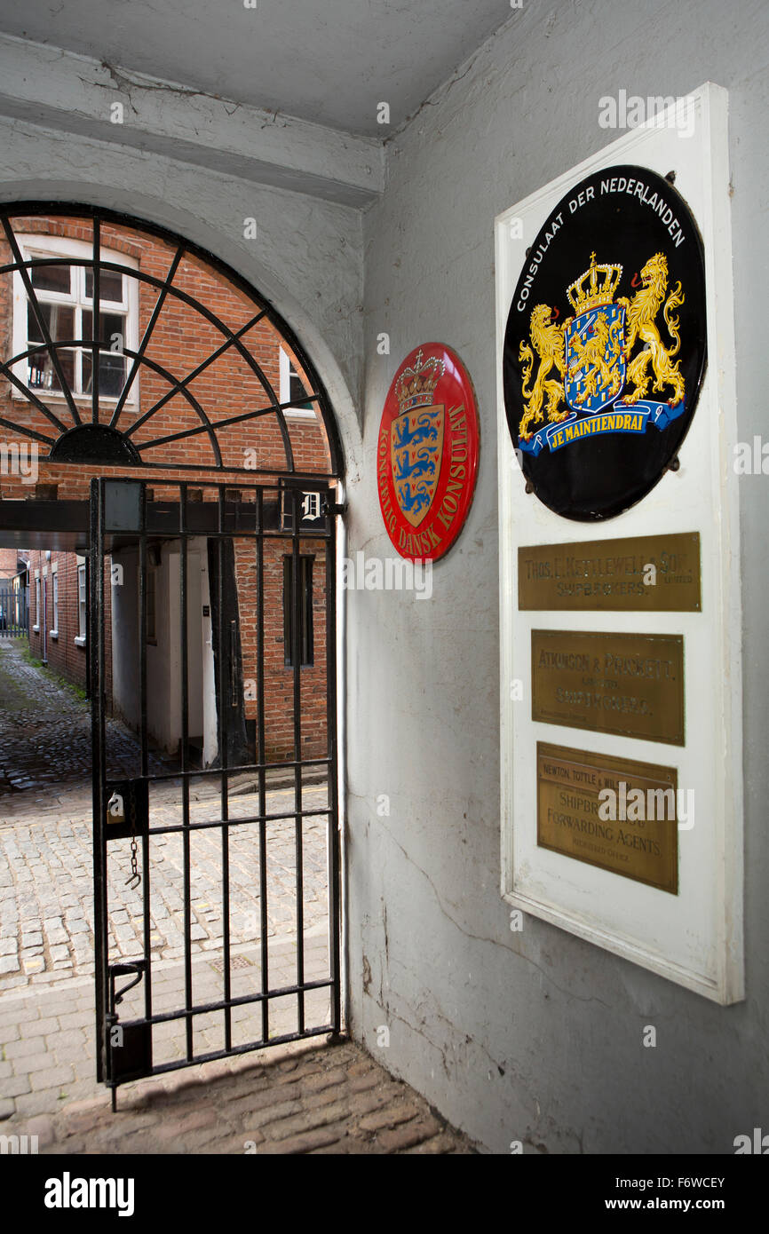 UK, England, Yorkshire, Hull, Lane Staith, Crowle House, home to