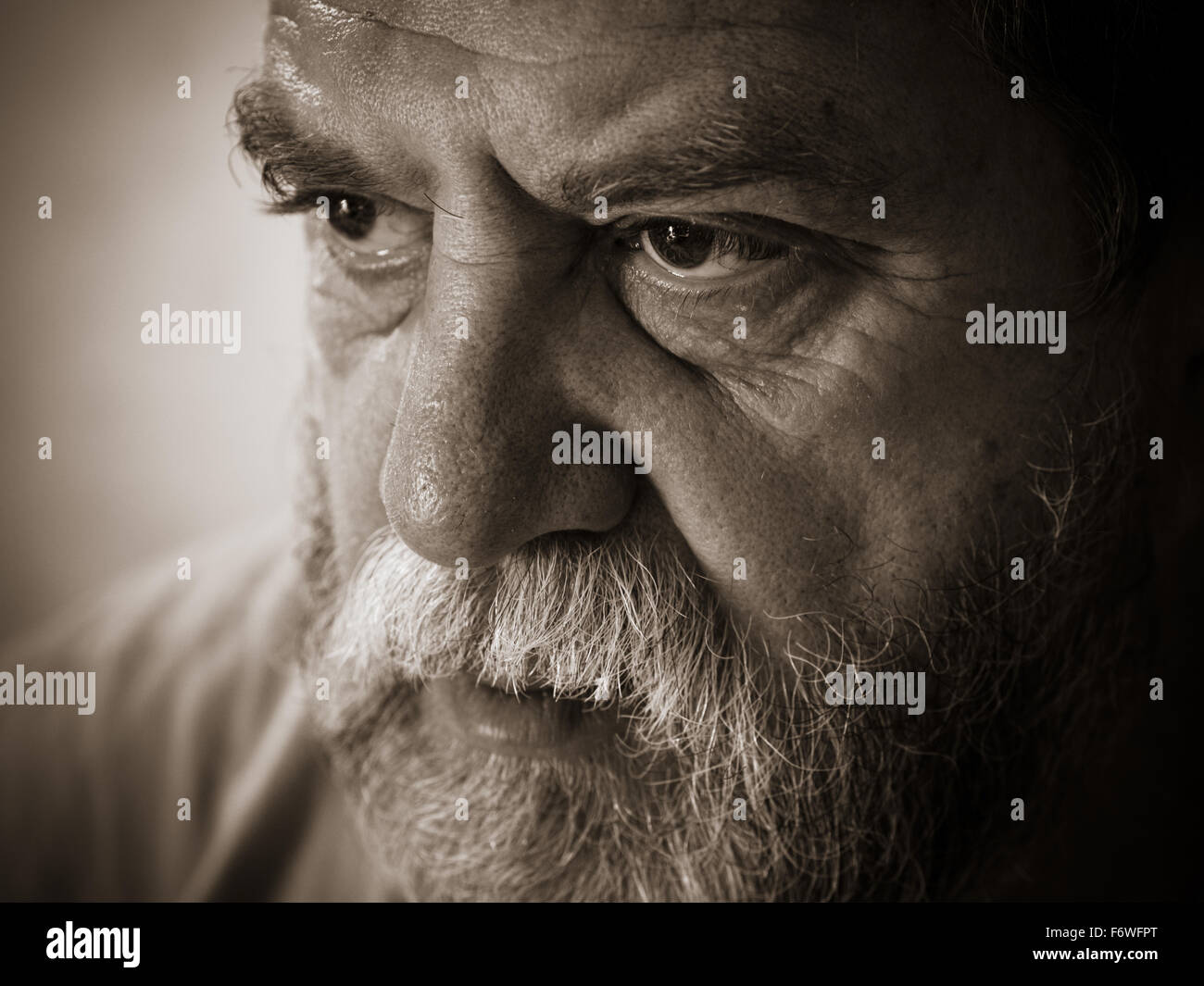 Nov. 19, 2015 - sad middle-aged bearded man © Igor Goiovniov/ZUMA Wire/Alamy Live News Stock Photo